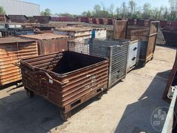 SCRAP BINS, ON CASTERS, QTY OF 4