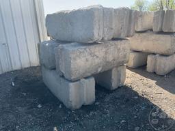 CONCRETE BARRIERS, QTY OF 6