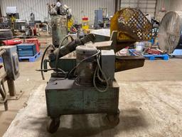 J. MCINTYRE MACHINERY LTD. ELECTRIC OVER HYDRAULIC SHEAR, MODEL# 407SHEAR,