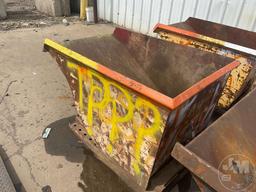 USED HEAVY DUTY 2 CY CAPACITY DUMPING HOPPER