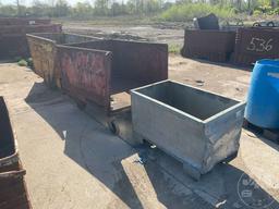 SCRAP BINS, ON CASTERS, QTY OF 3