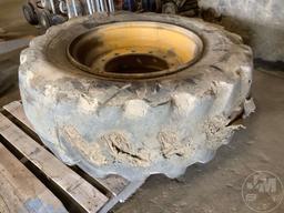 JOH DEER WHELL LOADER WHEEL AND TIRE, FOAM FILLED