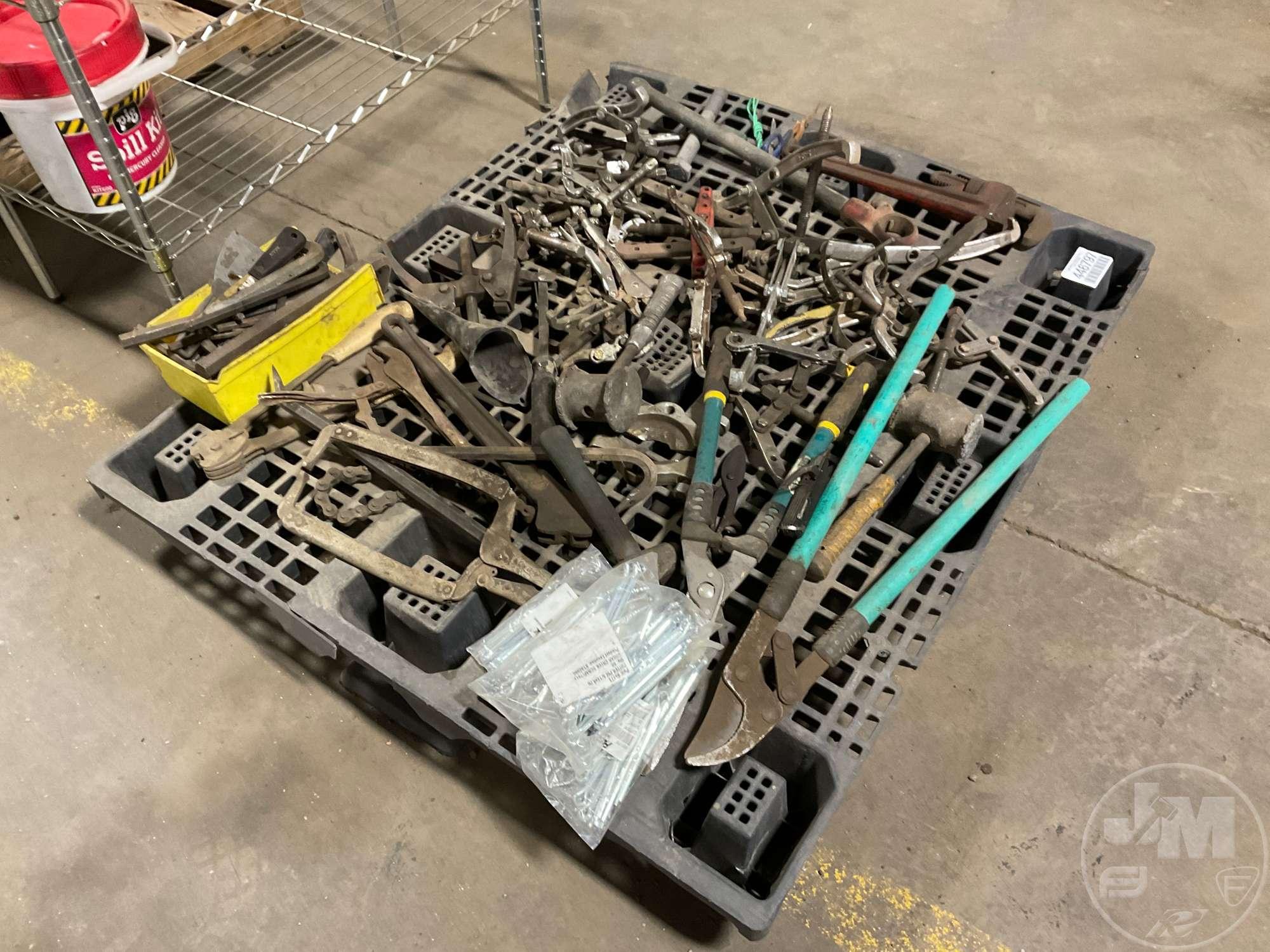 PALLET OF, PULLERS, CUTTERS, WRENCHES, ALLEN WRENCHES