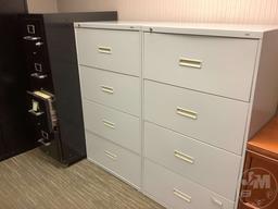 WRAP AROUND OFFICE DESK WITH MAT AND CHAIR, FILE