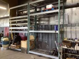 2 TIERS OF PALLET RACKING, NO CONTENTS