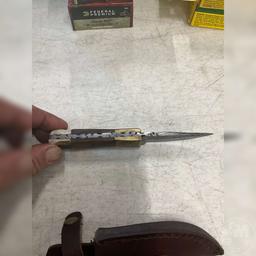 HAND MADE DAMASCUS KNIFE WITH CUSTOM SHEATH
