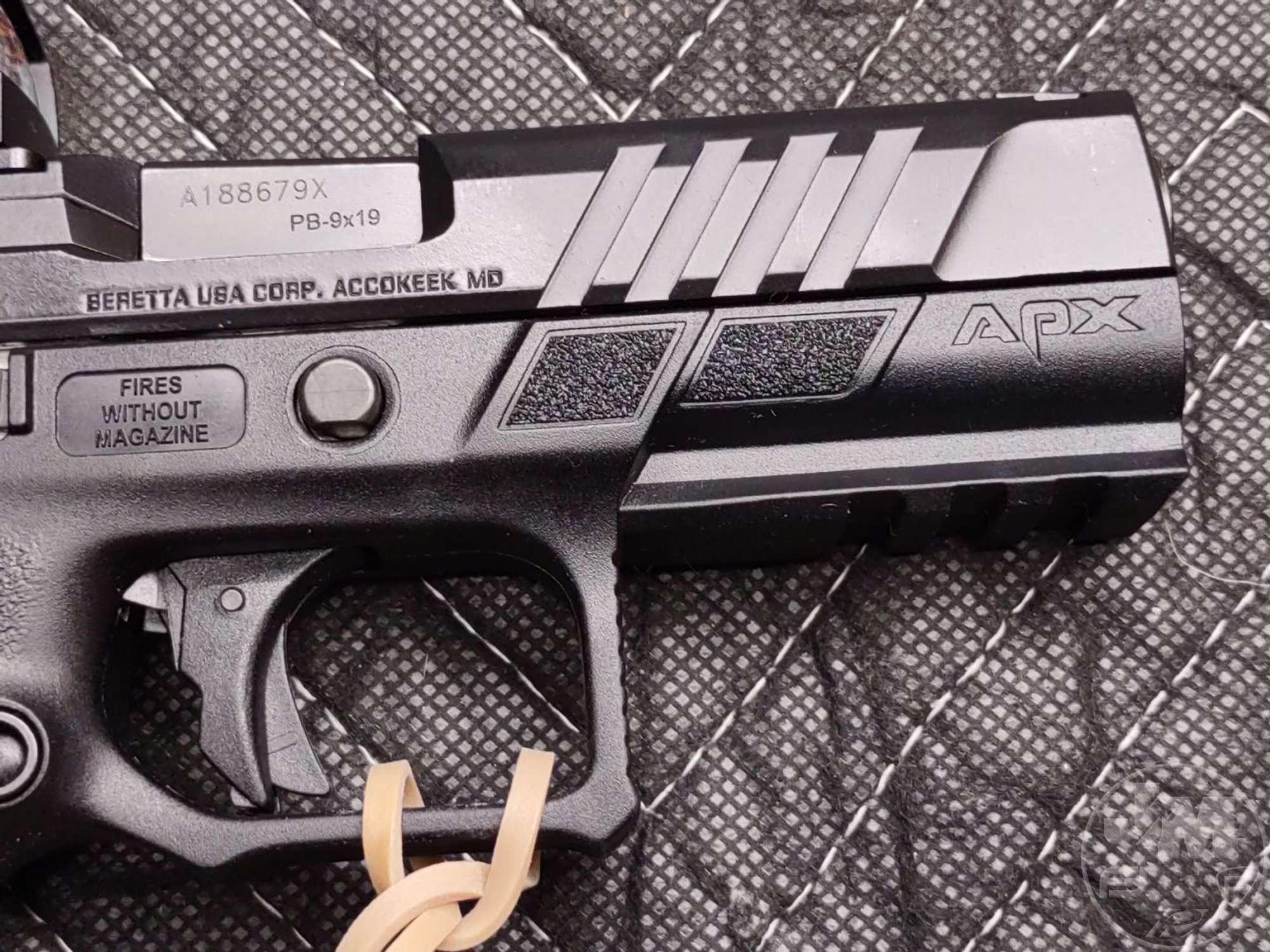 BERETTA MODEL APX A1 FS 9MM SN: A188679X