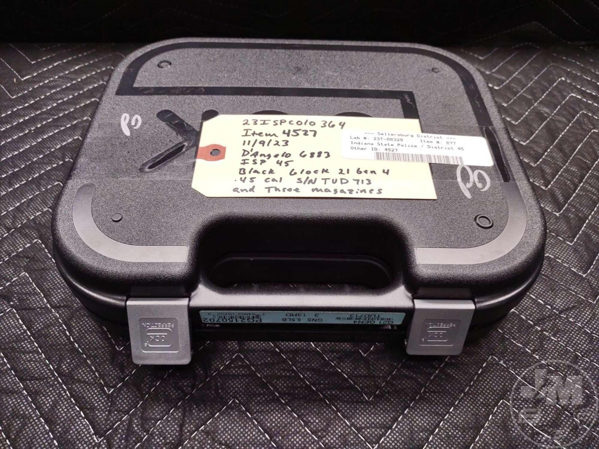 GLOCK MODEL 21 .45 AUTO SN: TUD713