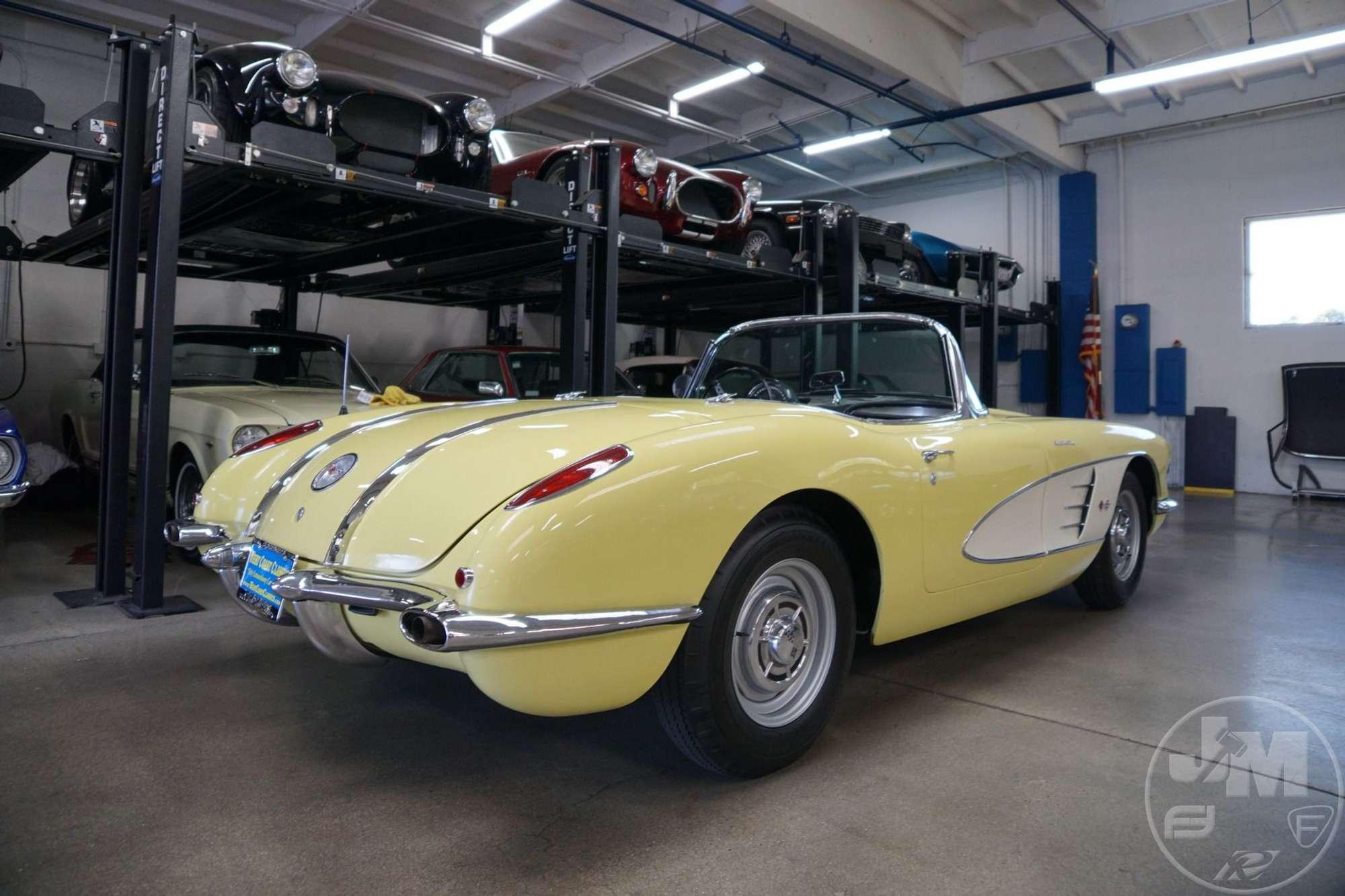 1958 CHEVROLET  CORVETTE BIG BRAKE FUELIE VIN: J58S104779 CONVERTIBLE