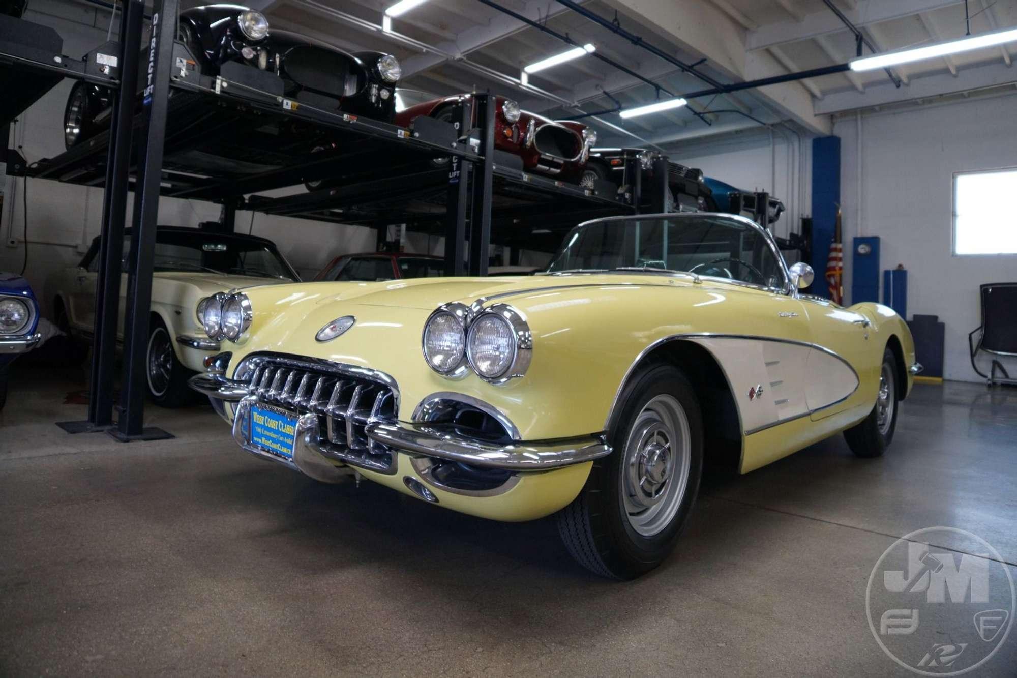 1958 CHEVROLET  CORVETTE BIG BRAKE FUELIE VIN: J58S104779 CONVERTIBLE