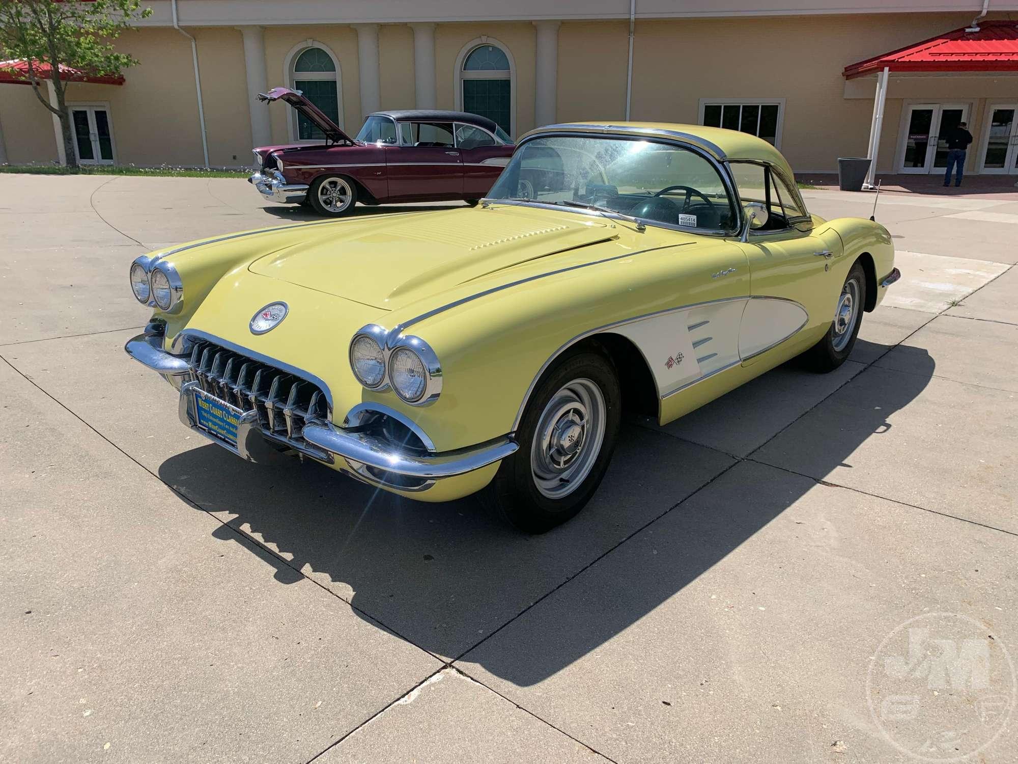 1958 CHEVROLET  CORVETTE BIG BRAKE FUELIE VIN: J58S104779 CONVERTIBLE