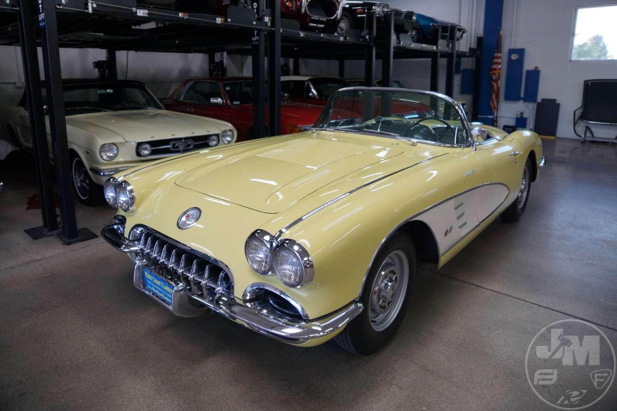 1958 CHEVROLET  CORVETTE BIG BRAKE FUELIE VIN: J58S104779 CONVERTIBLE