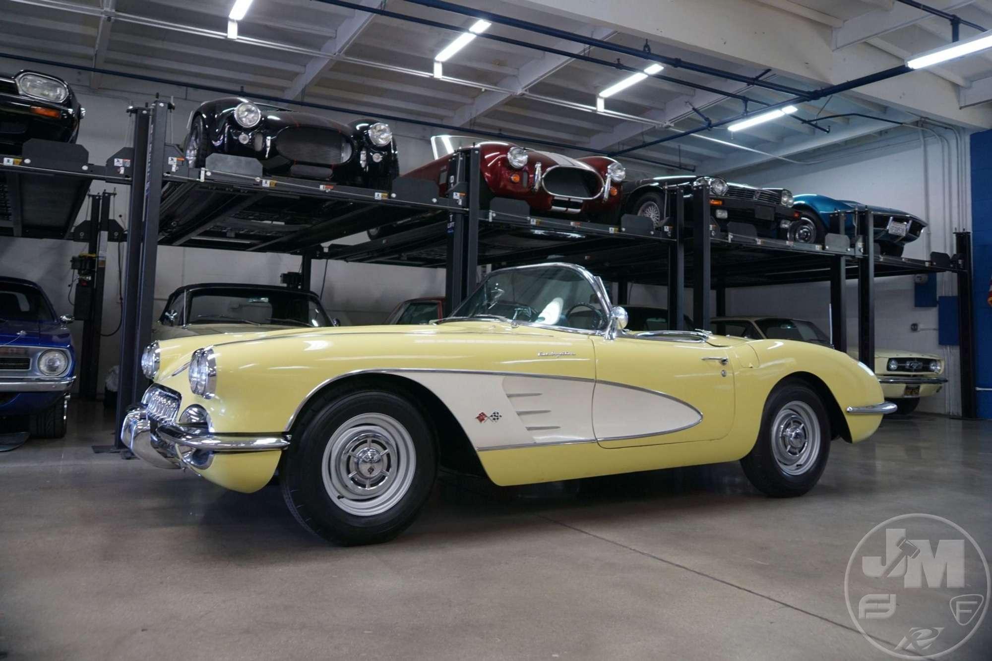 1958 CHEVROLET  CORVETTE BIG BRAKE FUELIE VIN: J58S104779 CONVERTIBLE