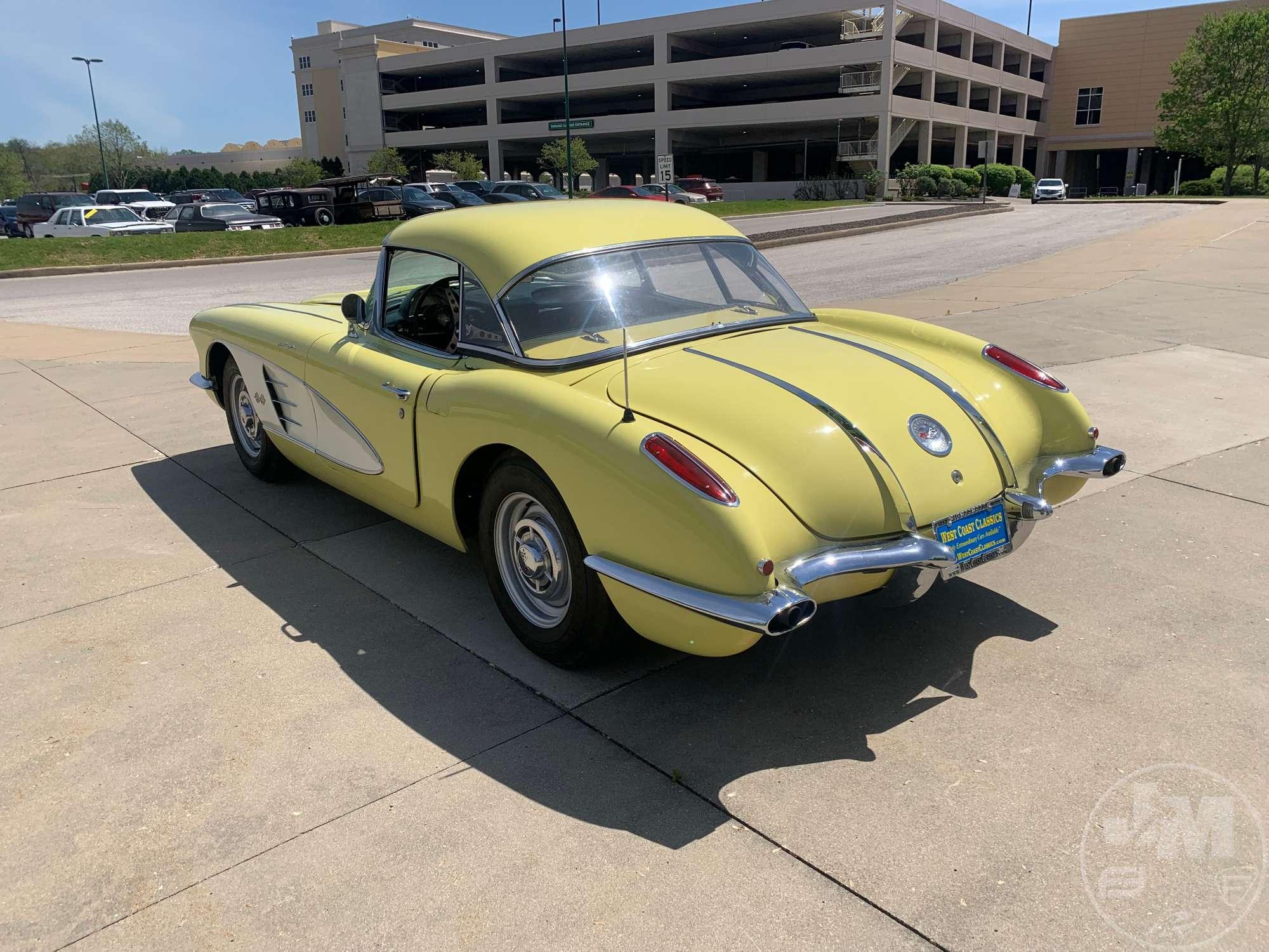 1958 CHEVROLET  CORVETTE BIG BRAKE FUELIE VIN: J58S104779 CONVERTIBLE