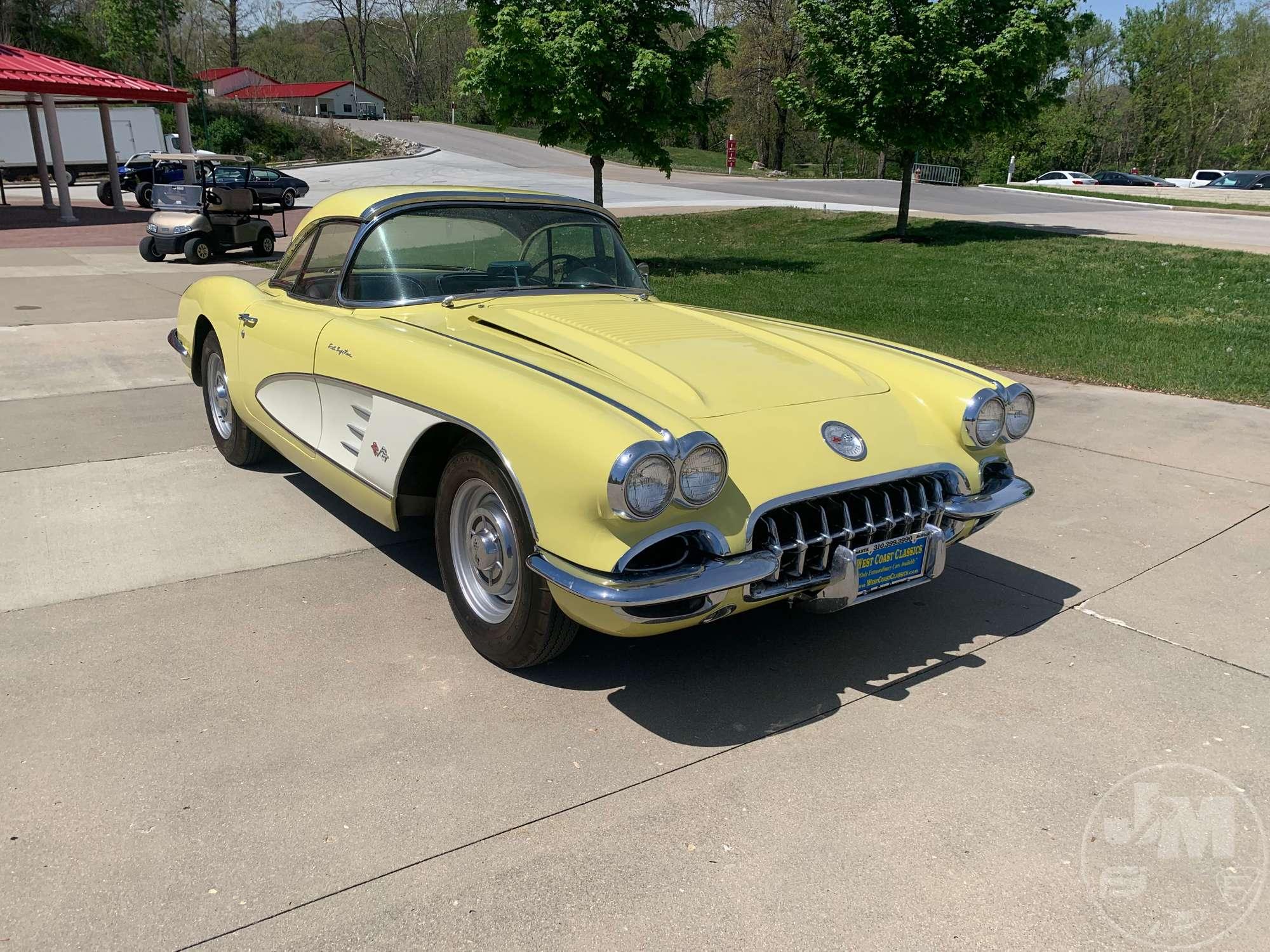 1958 CHEVROLET  CORVETTE BIG BRAKE FUELIE VIN: J58S104779 CONVERTIBLE
