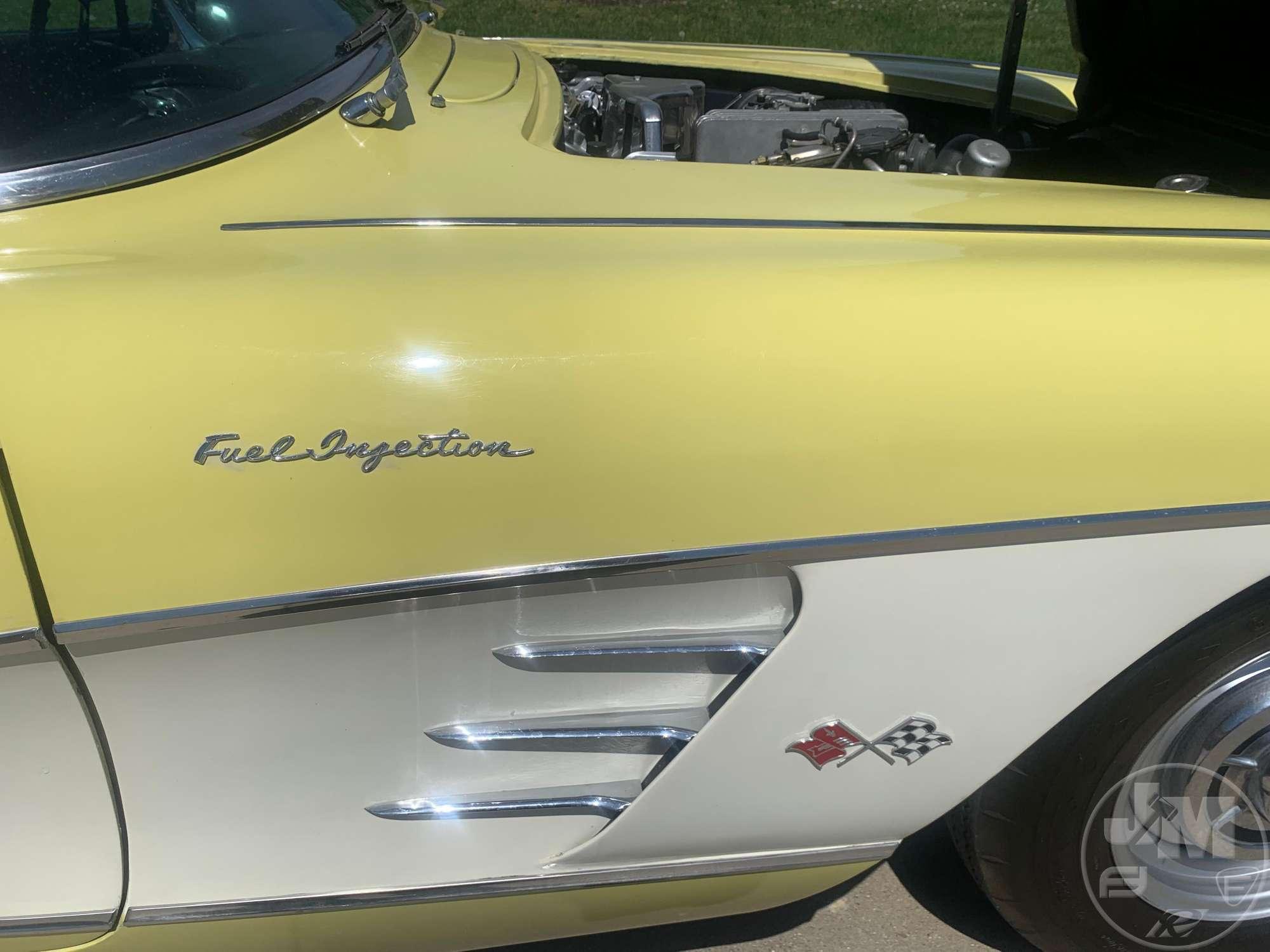 1958 CHEVROLET  CORVETTE BIG BRAKE FUELIE VIN: J58S104779 CONVERTIBLE