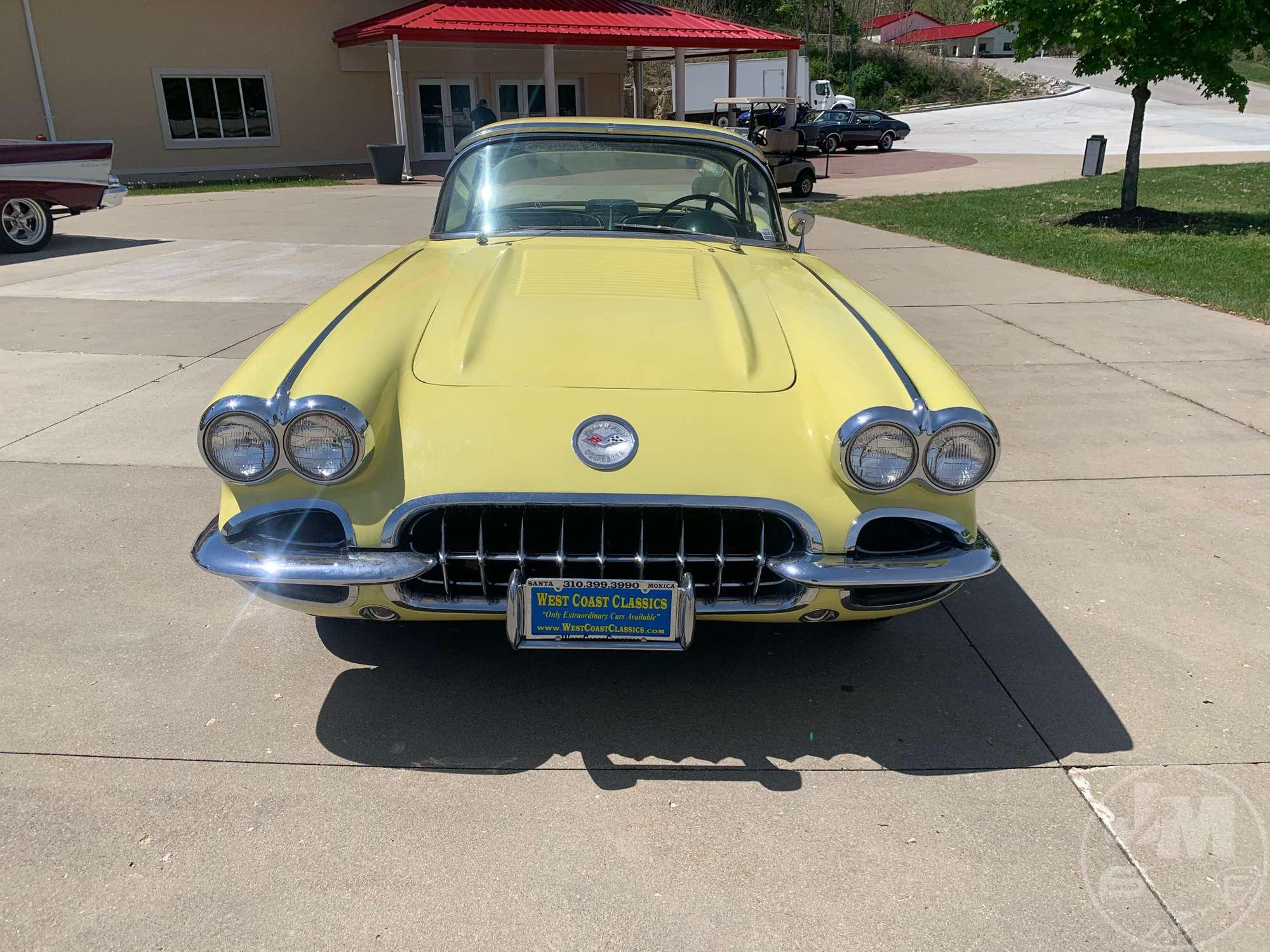 1958 CHEVROLET  CORVETTE BIG BRAKE FUELIE VIN: J58S104779 CONVERTIBLE