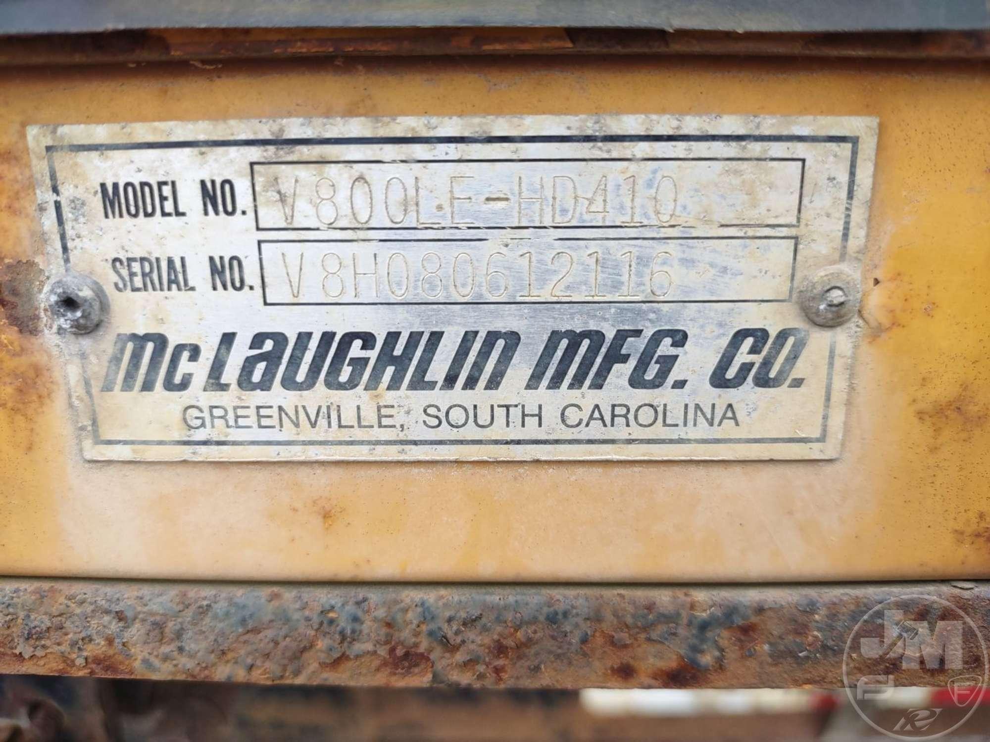 VERMEER/MCLAUGHLIN MFG  VACCUM EXCAVATOR
