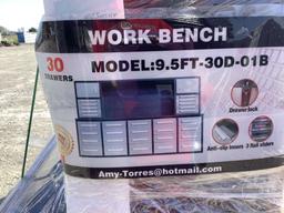 WORK BENCH 9.5FT-30D-O1B