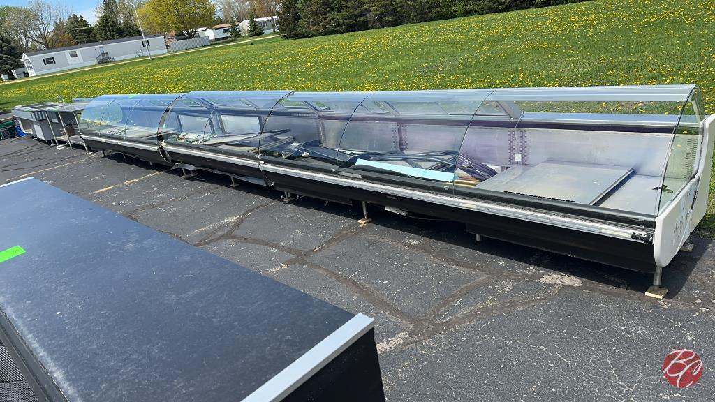 Hussmann Curved Glass Deli Cases 30ft