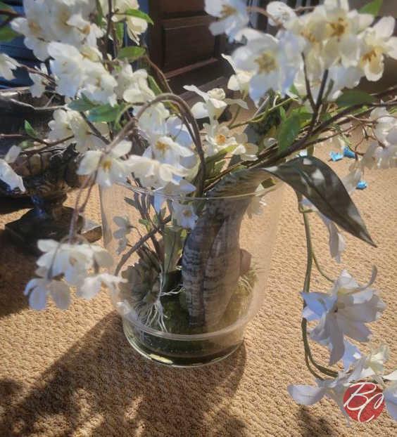 Glass Vase With Flowers