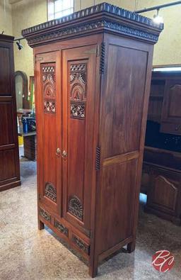 NEW Indonesia Hand Carved Mahogany Dresser With