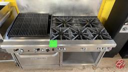 Southbend 24" Char-Broiler & 5-Burner Range W/