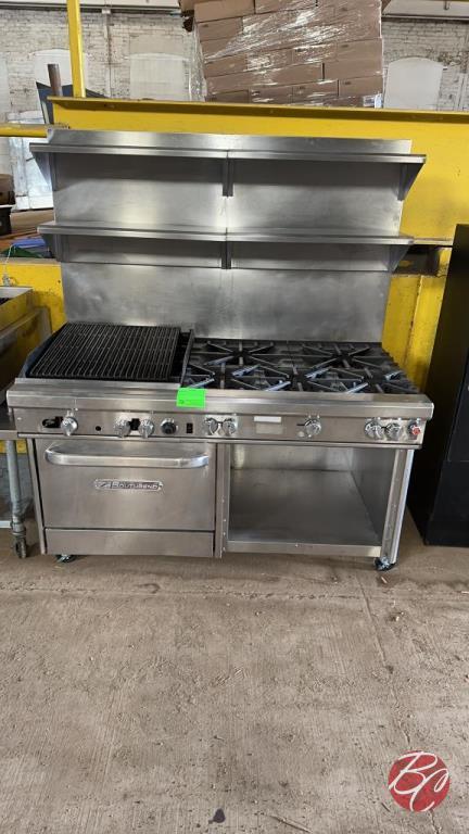 Southbend 24" Char-Broiler & 5-Burner Range W/