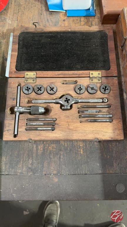 Greenfield Tap & Die Set W/ Wood Case