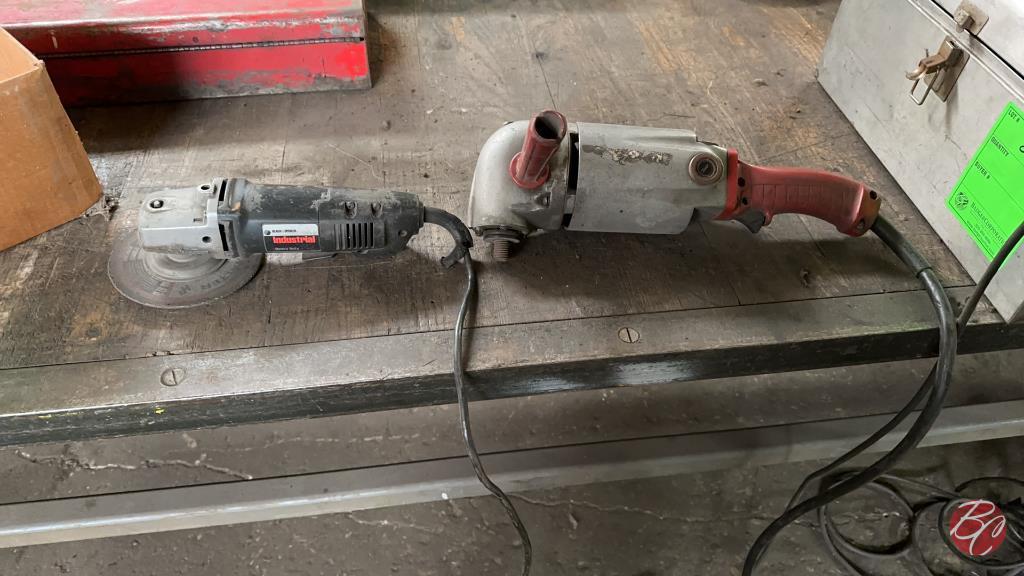 Milwaukee Angle Grinder & Black & Decker Grinder