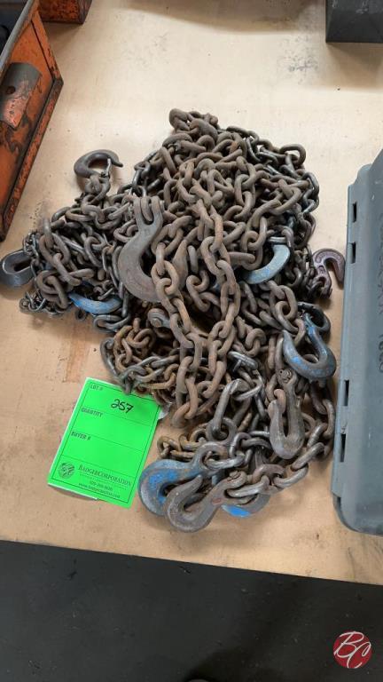 Industrial Heavy Duty Chains W/ Hooks