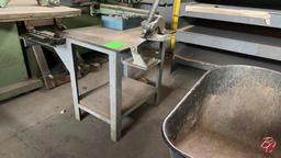 Industrial Steel Bench W/ Beverly Shear No. B-3