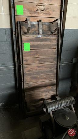 Steel Frame Wood Top Tug Cart Approx: 72"x30"