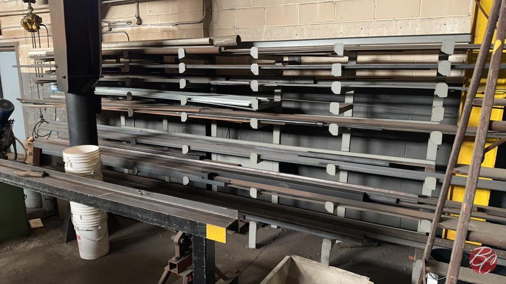 Industrial Steel Inventory Rack Approx: 13FT