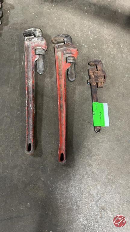 Pipe Wrenches (2) 24" (1) 14"