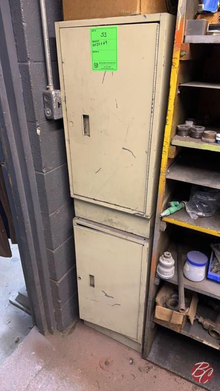 Metal Storage Cabinet Approx: 16"x20"x64"