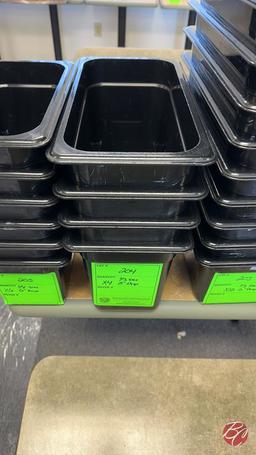 Cambro Black Inserts 1/3 Size 8" Deep