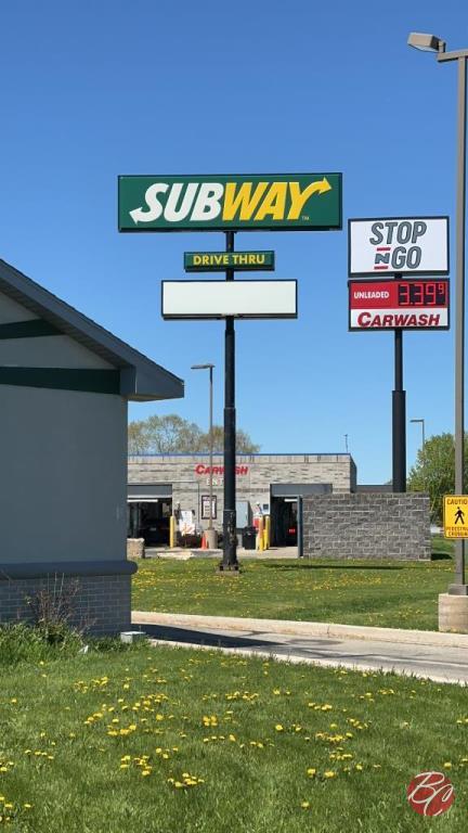 Subway Sign (By The Hwy, Approx: 20ft)