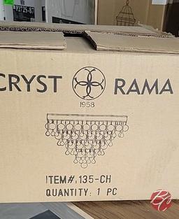 Cryst Rama Chandelier 135-CH