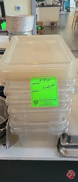 Rubbermaid/Cambro Storage Misc Sizes w/lids