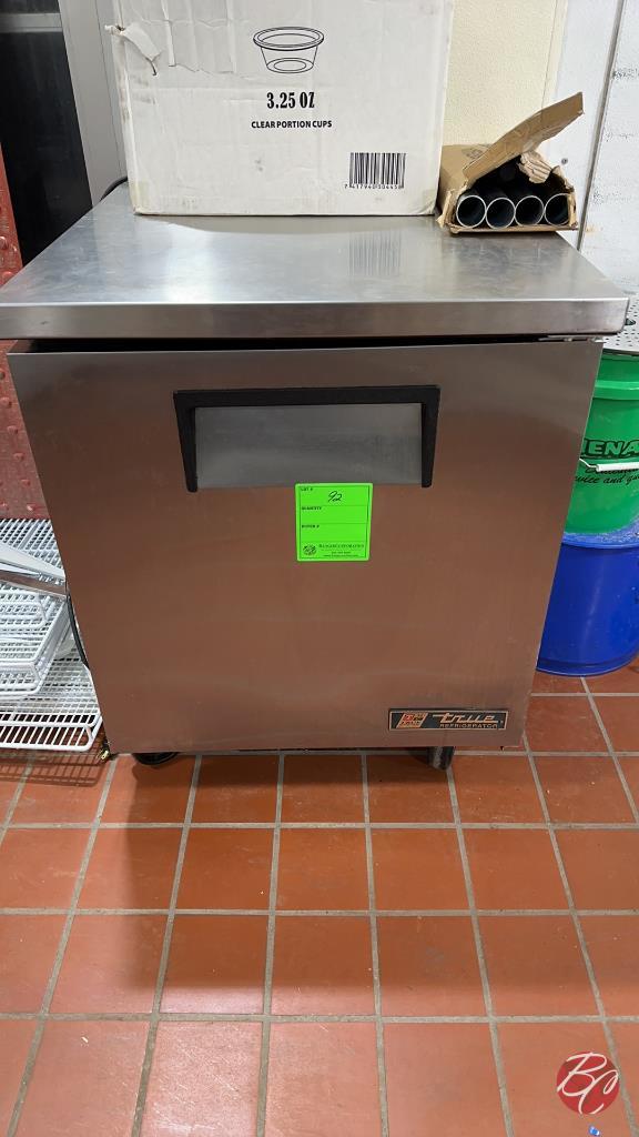 True TUC-27 Stainless Single Door Worktop Cooler