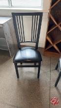East Coast Metal Frame Padded Chairs(Black)