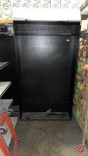 Wood Pegboard Black Displays Approx: 48"x12"x84"