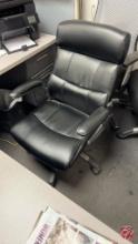 Leather Padded Office Chairs W/ Casters