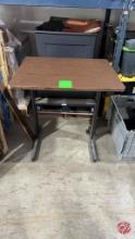 Tiffany Metal Frame Wood Top Desk 36"x30"x40"