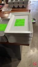 White/Cream Rectangle Platters 14" x 9-1/2"