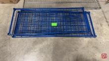 Metal Blue Coated Inventory Shelves 60" x 24"