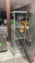 Metal Gray Coated Inventory Rack 72" x 18"x 72"