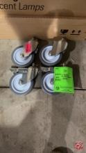 Heavy Duty Casters (2) Locking (2) Non-Locking 6"