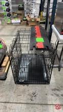 Metal Pet Cage W/ Guard Dog Weather Strip